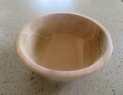 The top of the finished bowl